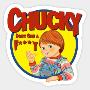 Chucky Don't Give A F***y Sticker